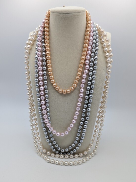 Jewelry - Glass Pearl Beaded Necklaces Lot of 4